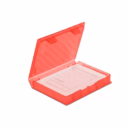 DeLOCK 18370 Housse de disques de stockage Plastique Rouge