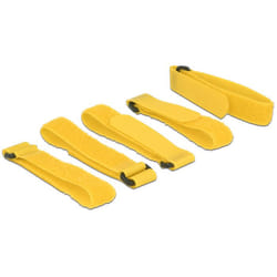 DeLOCK 18708 Velcro Jaune 5 pièce(s)