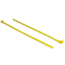 DeLOCK 18761 serre-câbles Attache de câble détachable Nylon Jaune 100 pièce(s)