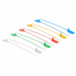 DeLOCK 18827, Attache de câble détachable, Plastique, Couleurs assorties, 250 mm, 2,7 mm, 10 pièce(s)