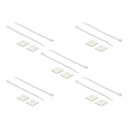 DeLOCK 18834 support d'attache-câble Blanc Nylon 10 pièce(s)
