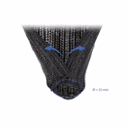 DeLOCK 18920 isolant de câble Gaine isolante tressée Noir 1 pièce(s)