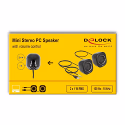 DeLOCK 27002 haut-parleur Noir, Gris Avec fil 2 W - Vue supplémentaire 3