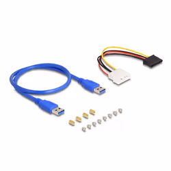 DeLOCK Carte d'adaptation PCI Express x1 à 3 x PCIe x1, avec câble USB de 50 cm - Vue supplémentaire 3