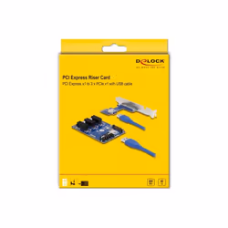 DeLOCK Carte d'adaptation PCI Express x1 à 3 x PCIe x1, avec câble USB de 50 cm - Vue supplémentaire 5