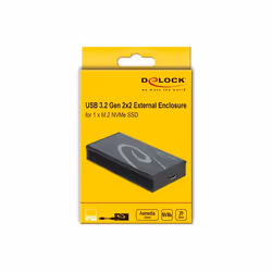 DeLOCK 42000 Boîtier de disques de stockage Noir M.2