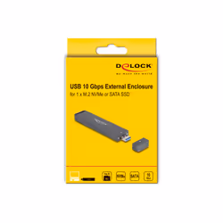 DeLOCK 42021 Boîtier de disques de stockage Enceinte ssd Gris M.2 - Vue supplémentaire 6