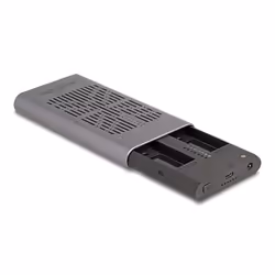 DeLOCK 42027 Boîtier de disques de stockage Enceinte ssd Gris M.2