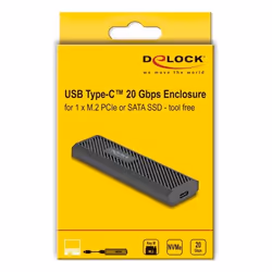 DeLOCK 42031 Boîtier de disques de stockage Enceinte ssd Noir M.2 - Vue supplémentaire 5
