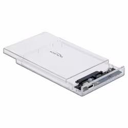 DeLOCK 42621 Boîtier de disques de stockage Boîtier disque dur/SSD Transparent 2.5"