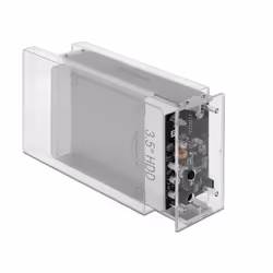 DeLOCK 42624 Boîtier de disques de stockage Boîtier disque dur/SSD Transparent 2.5/3.5"
