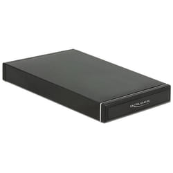 DeLOCK 47226 Boîtier de disques de stockage Boîtier disque dur/SSD Noir 2.5"