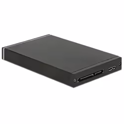 DeLOCK 47226 Boîtier de disques de stockage Boîtier disque dur/SSD Noir 2.5"