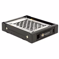 DeLOCK 47228, Universel, Cage disque dur, Métal, Noir, 2.5"