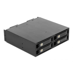 DeLOCK 47235 Obturateur de baie de lecteur 13,3 cm (5.25") Plateau de stockage de disques Noir