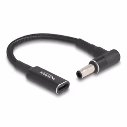 DeLOCK 60042, Ordinateur portable, Intérieure, 19.5 V, 3 A, USB Type-C, Noir