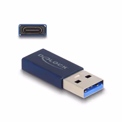 DeLOCK 60049, USB C, USB A, Bleu