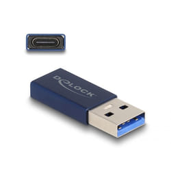 DeLOCK 60049 changeur de genre de câble USB C USB A Bleu