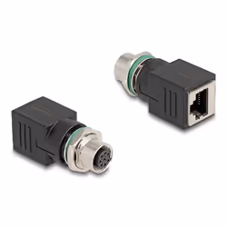 DeLOCK 60062, M12, RJ-45, Noir