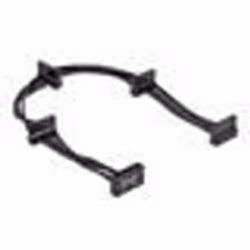DeLOCK 60395, 0,4 m, SATA 15 broches, 4 x SATA 15 broches, Mâle/Mâle, Noir, 1 pièce(s)