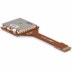 DeLOCK Adapter Micro SD/Trans Flash &gt; SD Card, Marron