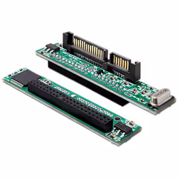 DeLOCK 61987, SATA 22p, IDE 44p, Noir, Vert