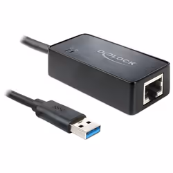 DeLOCK 62121, Noir, Windows XP/XP-64/Vista/Vista-64/7/7-64, Mac Lion 10.7, IEEE 802.3, IEEE 802.3ab, IEEE 802.3az, IEEE 802.3 ...