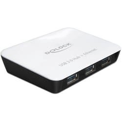 DeLOCK 62431 hub & concentrateur 5000 Mbit/s Noir, Blanc