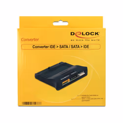DeLOCK 62438 changeur de genre de câble IDE 40p 2xSATA 7p Noir