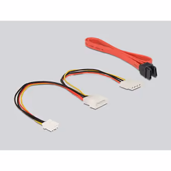 DeLOCK 62438 changeur de genre de câble IDE 40p 2xSATA 7p Noir