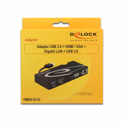 DeLOCK 62461 adaptateur graphique USB Noir