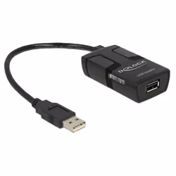 DeLOCK 62588, 0,15 m, USB A, USB A, Noir