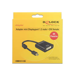 DeLOCK 62605 câble vidéo et adaptateur 0,2 m Mini DisplayPort DVI-I Noir