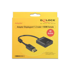 DeLOCK 62607 câble vidéo et adaptateur 0,2 m DisplayPort HDMI Type A (Standard) Noir