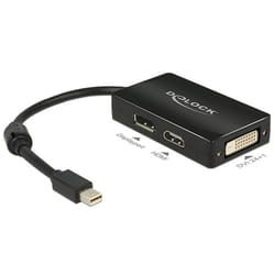 DeLOCK 0.16m DisplayPort/Displayport + HDMI + DVI 0,16 m Mini DisplayPort DisplayPort + DVI + HDMI Noir