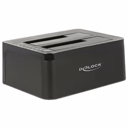 DeLOCK 62661, HDD, SATA, 2.5,3.5", USB 3.2 Gen 1 (3.1 Gen 1) Type-B, 5 Gbit/s, Noir