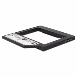 DeLOCK 62669 Obturateur de baie de lecteur 13,3 cm (5.25") Panneau de façade Noir