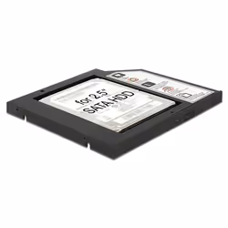 DeLOCK 62669 Obturateur de baie de lecteur 13,3 cm (5.25") Panneau de façade Noir