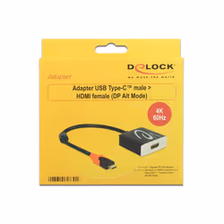 DeLOCK 62730 adaptateur graphique USB 4096 x 2160 pixels Noir