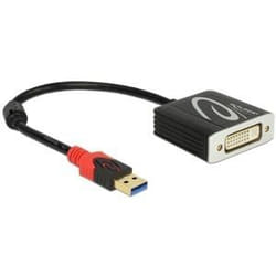 DeLOCK 62737 câble vidéo et adaptateur 0,2 m DVI-I Noir