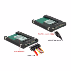DeLOCK 62853 carte et adaptateur d'interfaces Interne SATA, USB 2.0