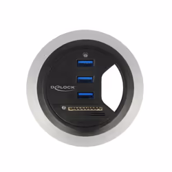 DeLOCK 62869, Noir, 80 mm, 80 mm, 35 mm