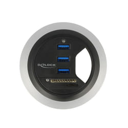 DeLOCK 62869 prise de courant Noir