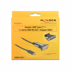 DeLOCK 62904 câble Série Noir 1,8 m DB-9