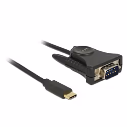 DeLOCK 62964, Noir, USB Type-C, RS-232, 1,8 m, Mâle/Mâle