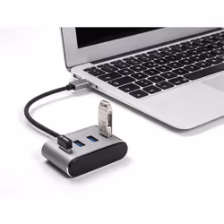 DeLOCK 63190 hub & concentrateur USB 3.2 Gen 1 (3.1 Gen 1) Type-A 5000 Mbit/s Noir
