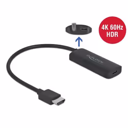 DeLOCK 63251, HDMI Type A (Standard), USB Type-C, Mâle, Femelle, Droit, Droit