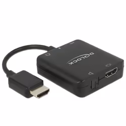 DeLOCK 63276, HDMI Type A (Standard), HDMI Type A (Standard), Mâle, Femelle, 3840 x 2160 pixels, 3840 x 2160