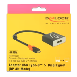 DeLOCK 63312 adaptateur graphique USB 4096 x 2160 pixels Noir