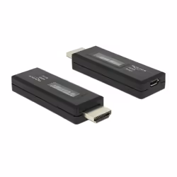 DeLOCK 63327, HDMI-A 19 pin, USB Type Micro-B, Noir
